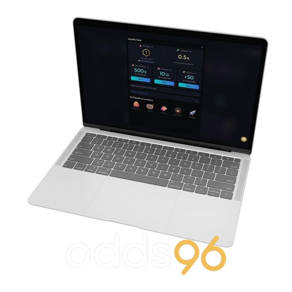 What kind of promotional rewards can players find at the Odds96 online casino?