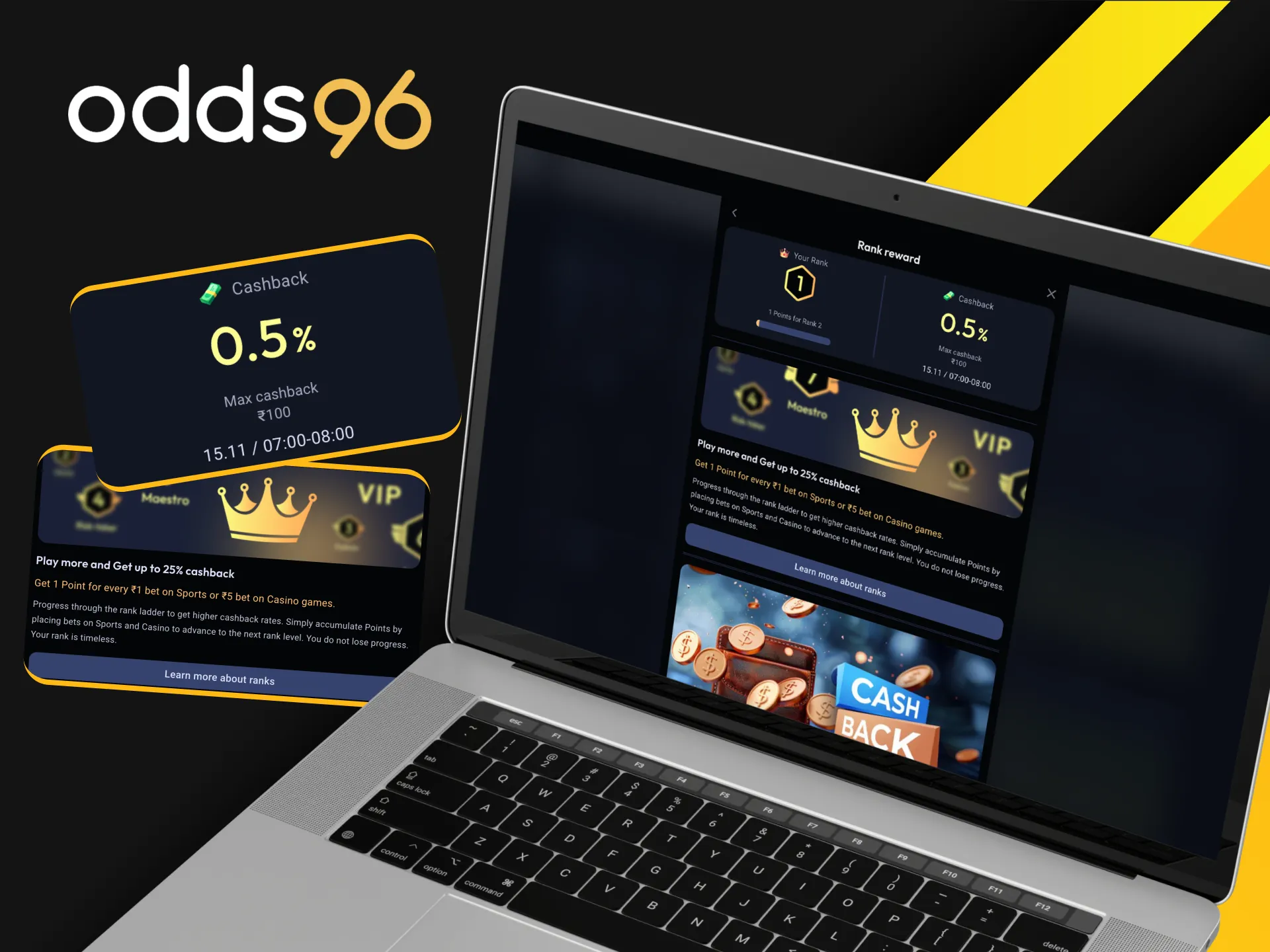 Does Odds96 online casino offer any bonuses that don't require a deposit?