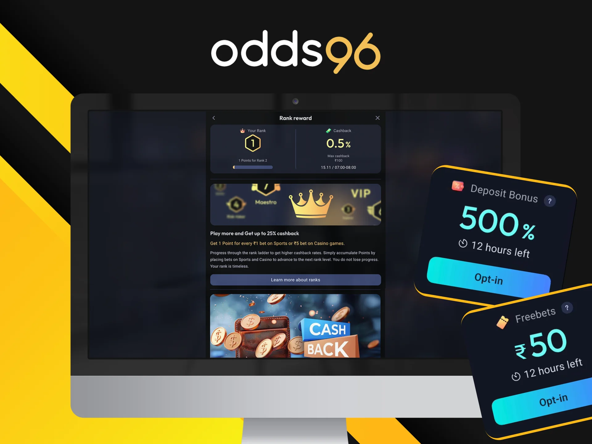 Does Odds96 provide any bonuses for its players?