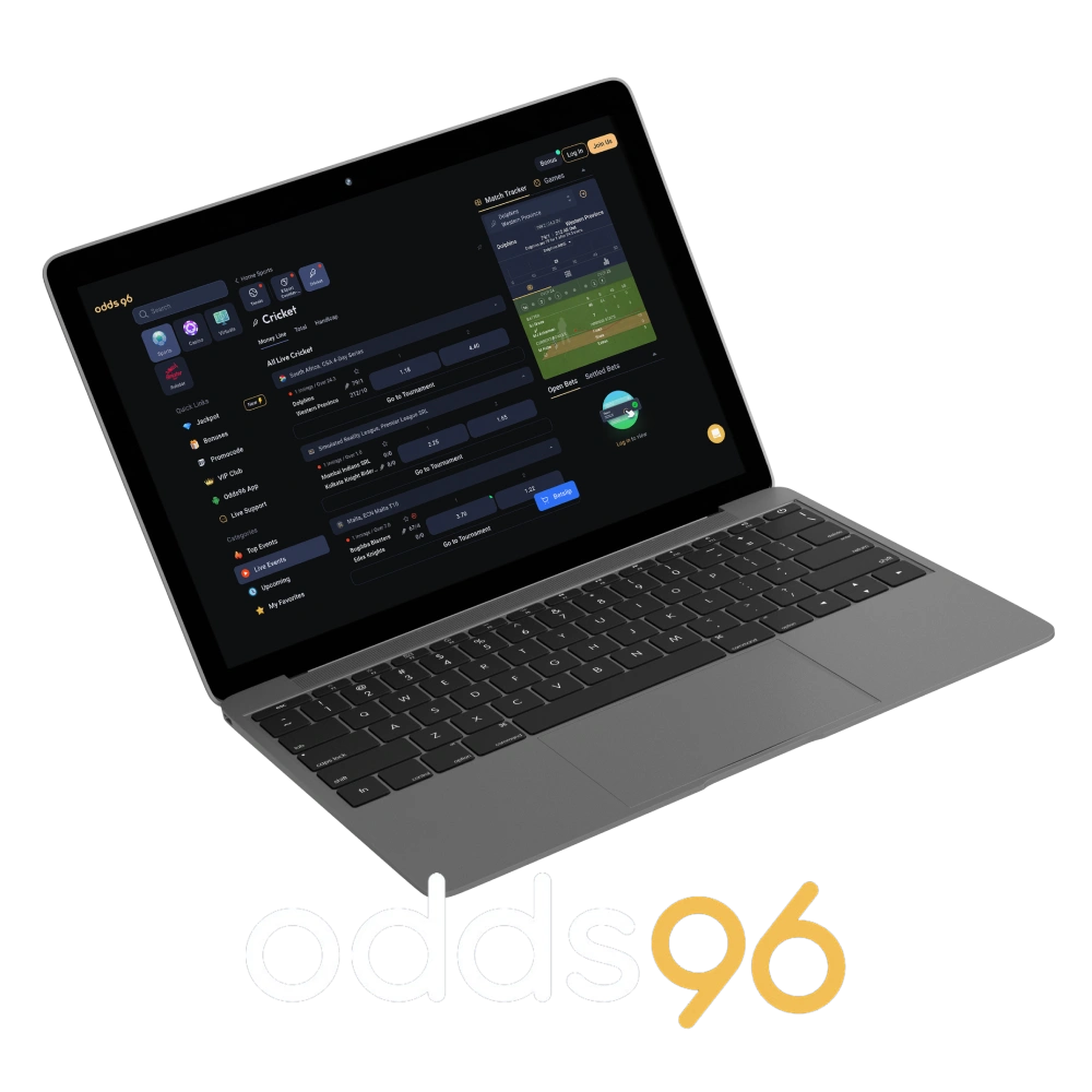 Is it possible to place cricket bets on the Odds96 platform?