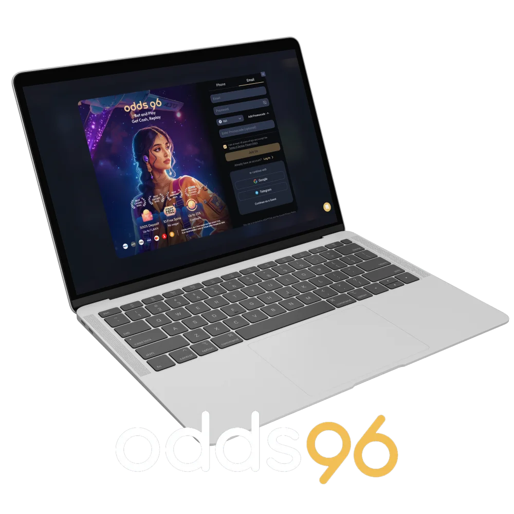 When creating a new account at the Odds96 online casino, players have the option to apply a promotional code to get started.