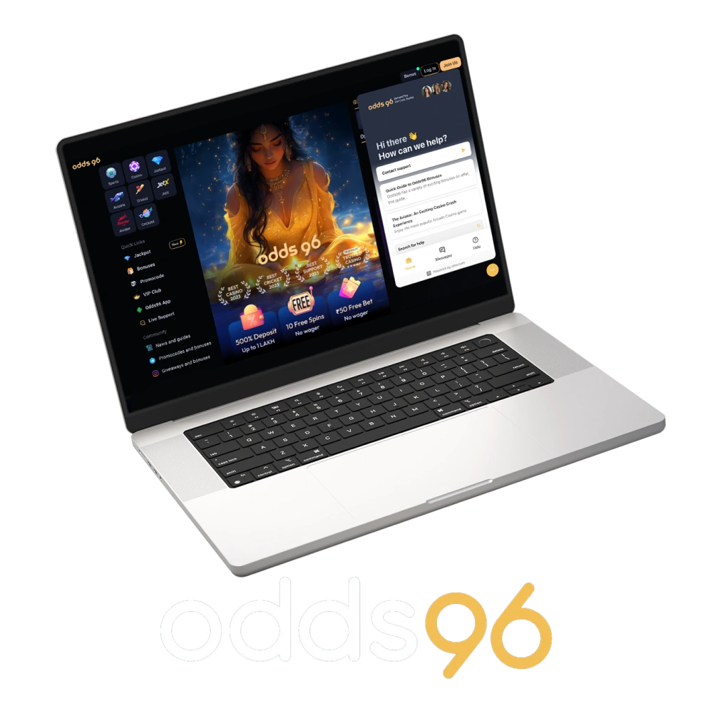 What are the available ways to get in touch with Odds96 casino support?