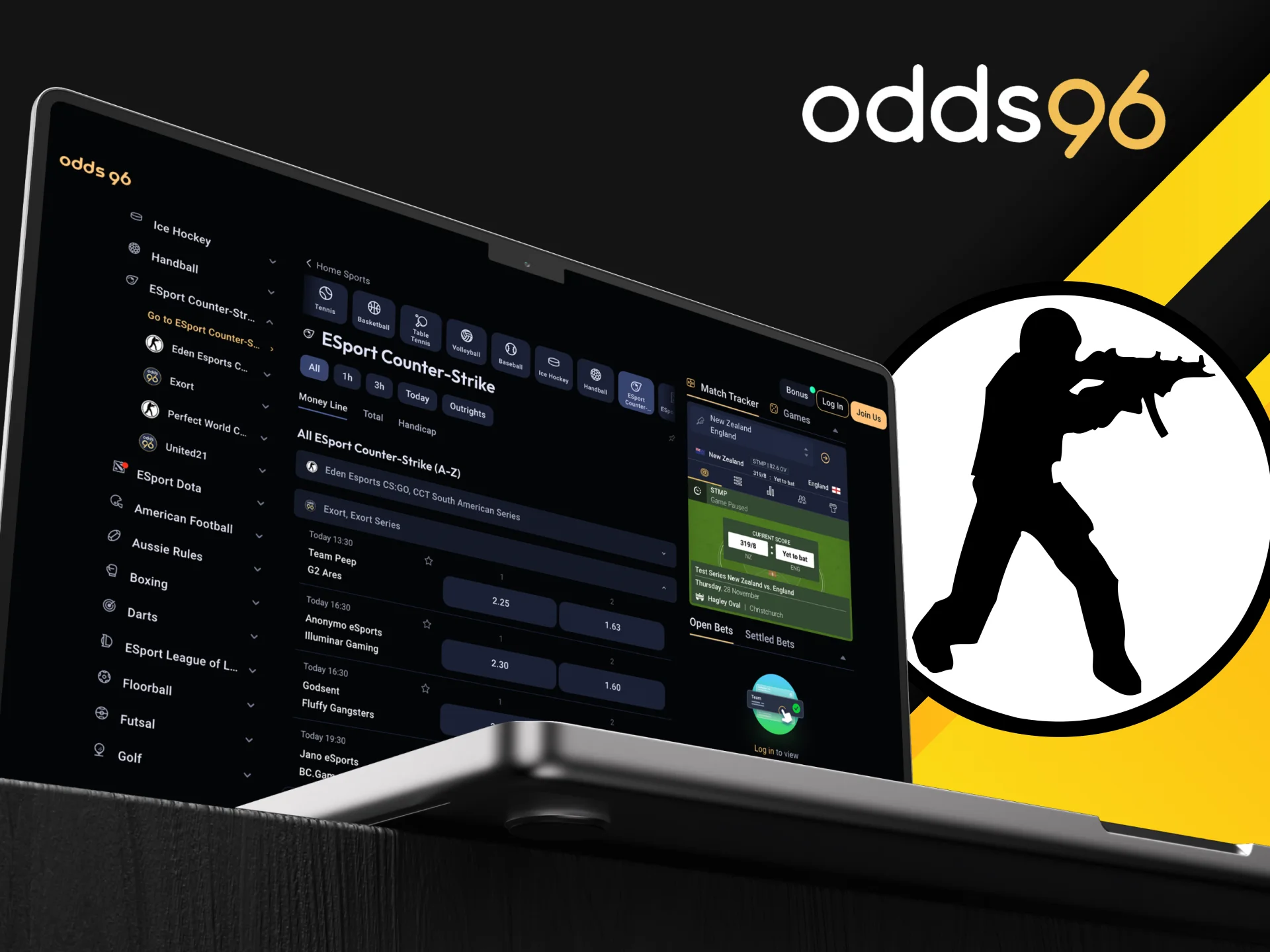 Get in on the action and place your Counter-Strike bets at Odds96.