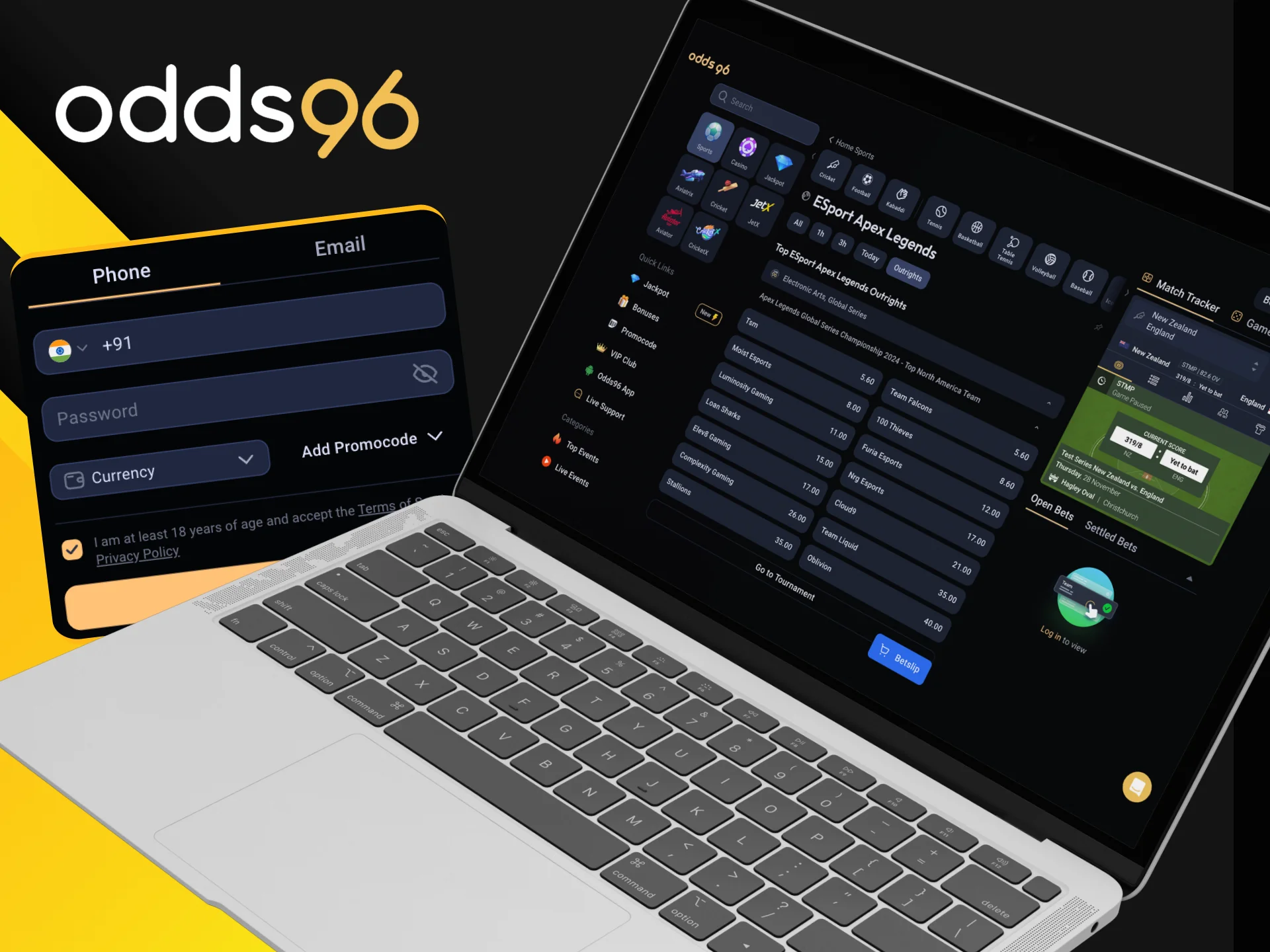 To help you hit the ground running, we've put together a straightforward guide on how to navigate eSports betting at Odds96.