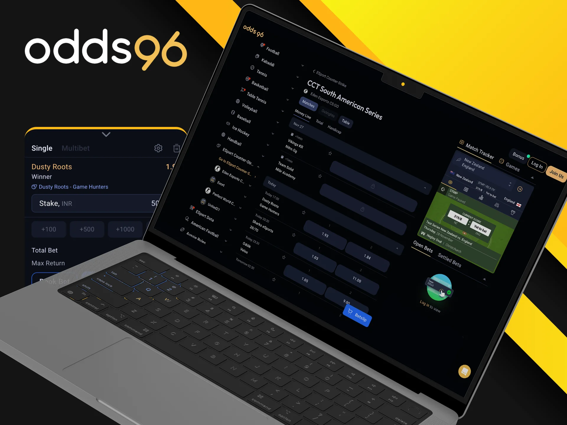 Experience the thrill of Live Betting at Odds96.